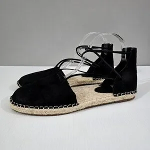 ★ ★ Eileen Espadrille Wedge Sandals Black T52 Eileen Fisher Wiley Black Wedge Espadrille Sandals